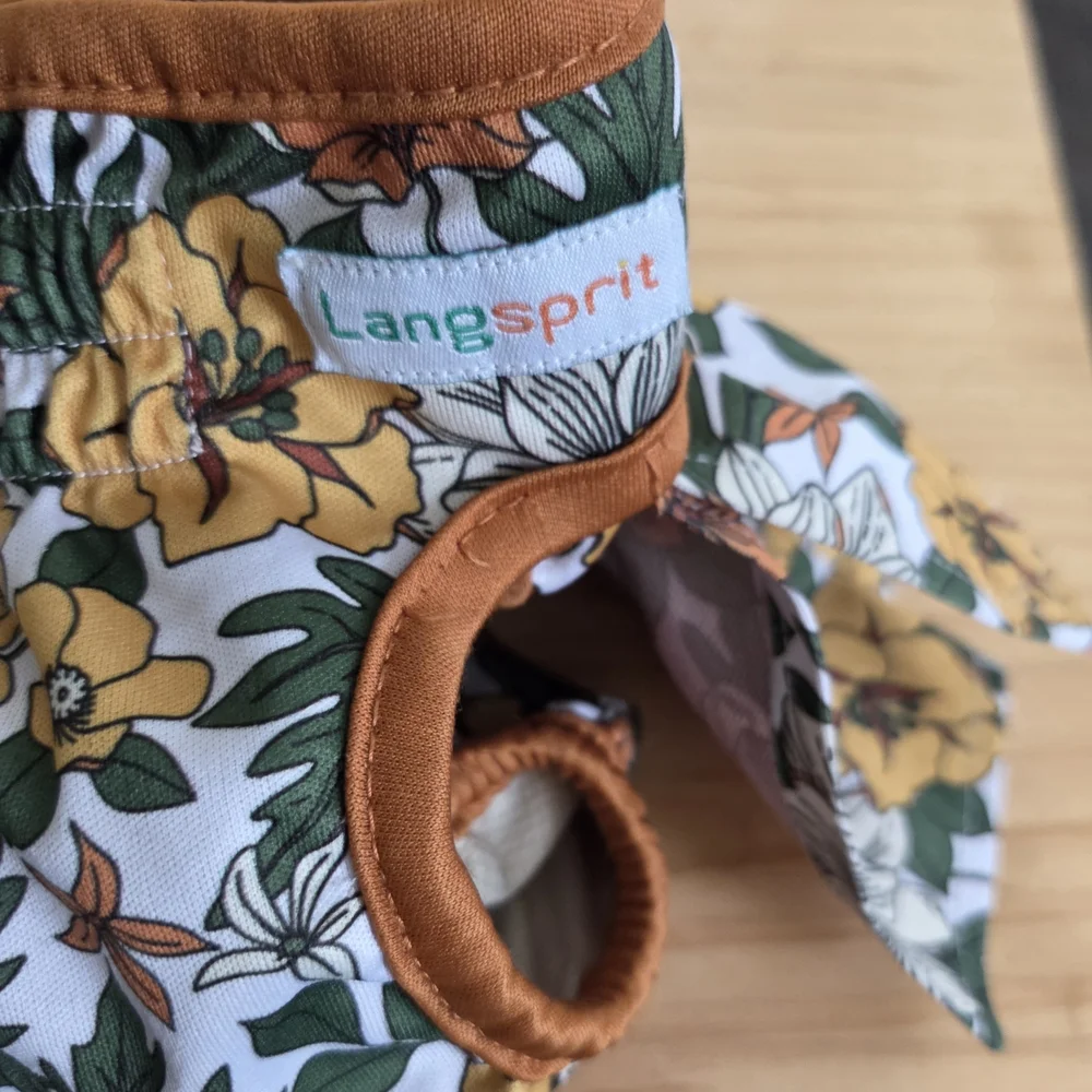 Floral Dog Skirt with Velcro Closure